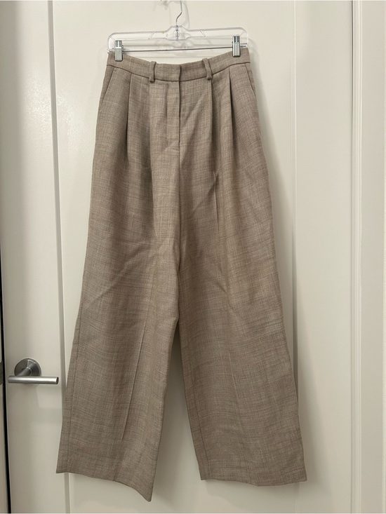 COS Pants - COS High-Waist Wide Leg Trouser Pants — Taupe